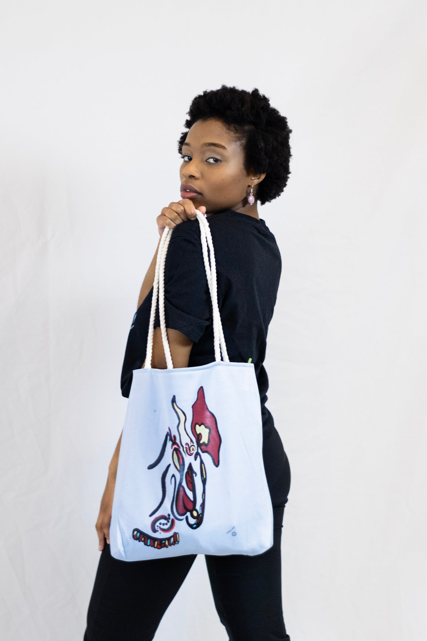 Brown Breeze Blue Tote bag, Clothing